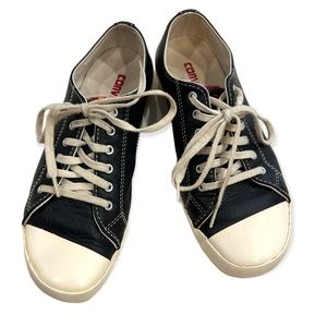 Converse rare "Deluxe Lace Ox" leather low profile Chuck Taylor sneakers